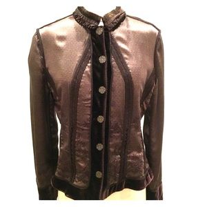 ELIE TAHARI SIZE LARGE REVERSIBLE JACKET